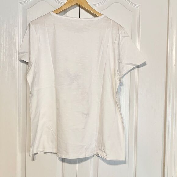 FOR THE REPUBLIC Rainbow Frenchie Dog Graphic T-Shirt with Accents Plus Size 1X - Picture 5 of 7